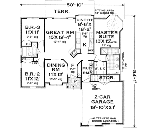 Main Floor Plan: 43-122