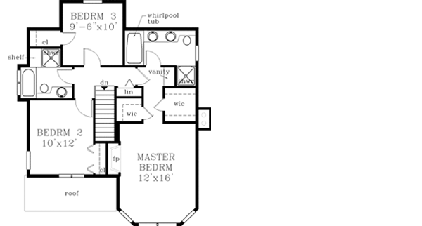Upper/Second Floor Plan: 43-123