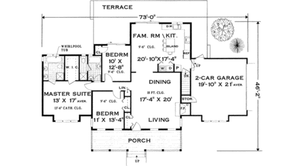 Main Floor Plan: 43-125