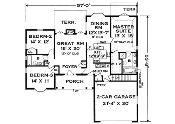 Main Floor Plan: 43-126