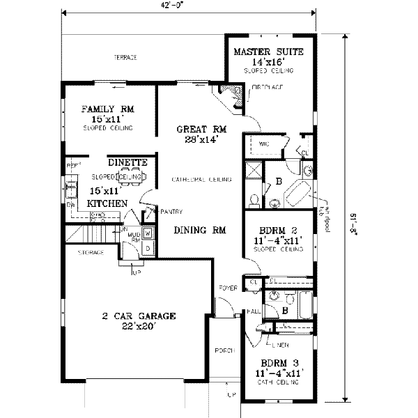 Main Floor Plan: 43-129