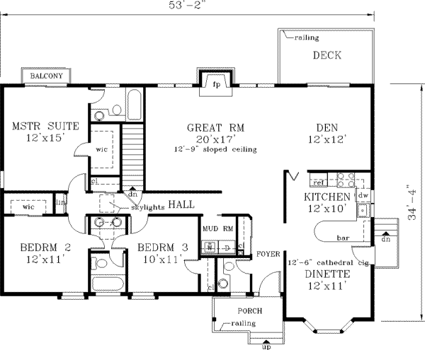Main Floor Plan: 43-130