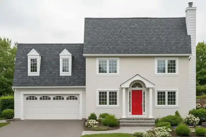 Cape Cod house plans 43-132 - front exterior, 1,681 sq ft, 3 bed, 2 bath house plans | Monster House Plans