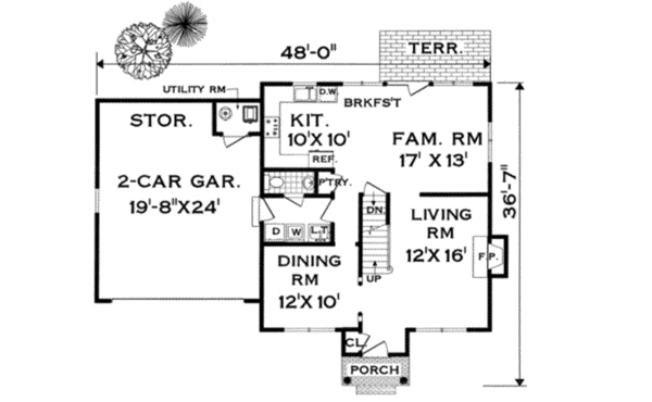 Main Floor Plan: 43-132