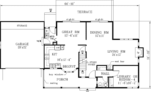 Main Floor Plan: 43-133