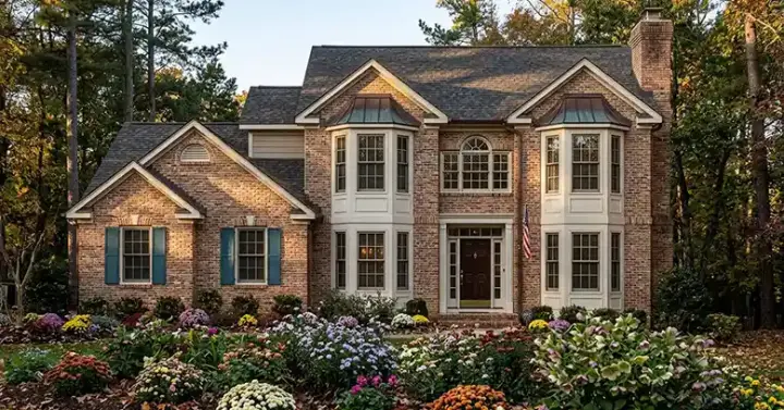 Traditional house plans 43-136 - front exterior, 1,740 sq ft, 4 bed, 2 bath house plans | Monster House Plans