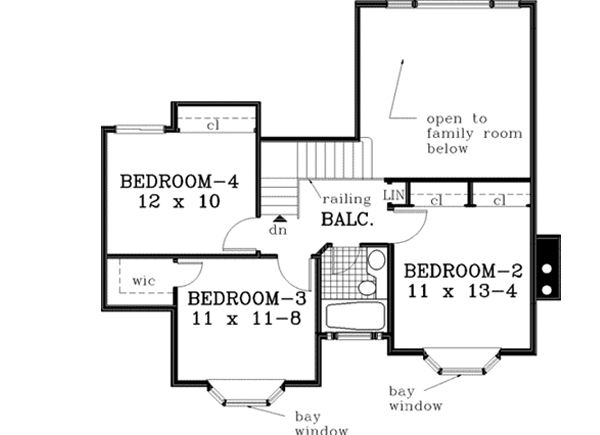 Upper/Second Floor Plan: 43-136