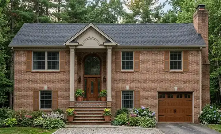 Colonial house plans 43-142 - front exterior, 1,785 sq ft, 4 bed, 2 bath house plans | Monster House Plans