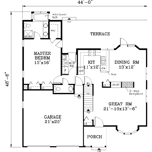 Main Floor Plan: 43-144