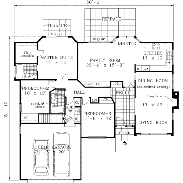 Main Floor Plan: 43-146
