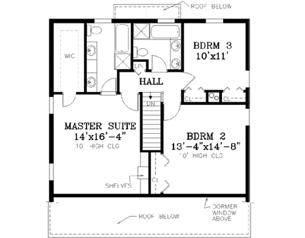 Upper/Second Floor Plan: 43-147
