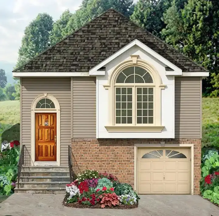 Traditional house plans 43-150 - front exterior, 1,903 sq ft, 5 bed, 2 bath house plans | Monster House Plans