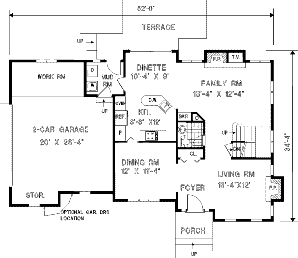 Main Floor Plan: 43-153