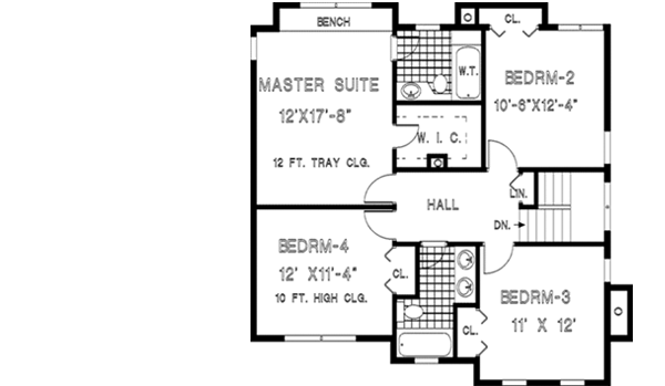 Upper/Second Floor Plan: 43-153