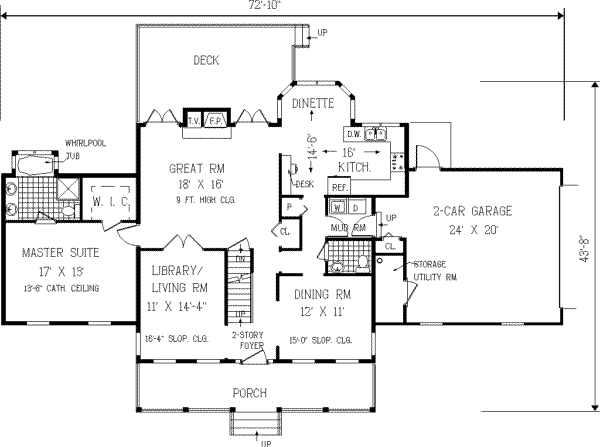 Main Floor Plan: 43-155