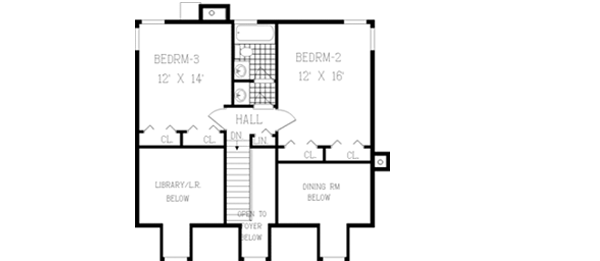 Upper/Second Floor Plan: 43-155