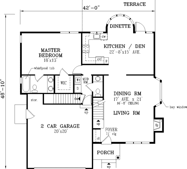 Main Floor Plan: 43-156