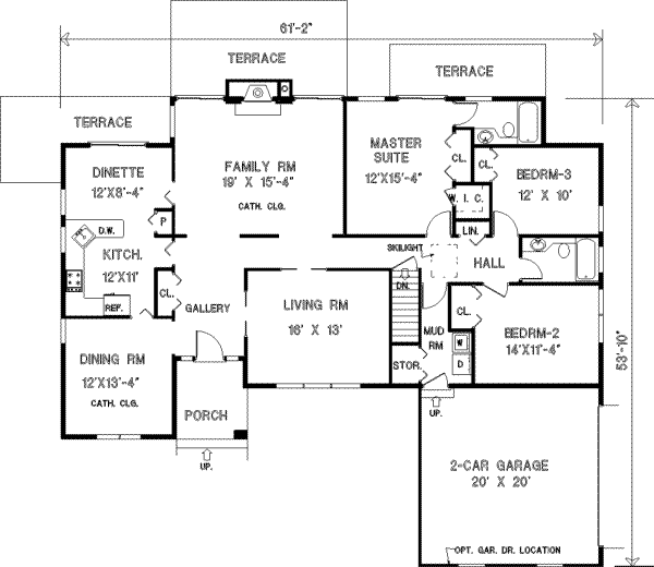 Main Floor Plan: 43-157