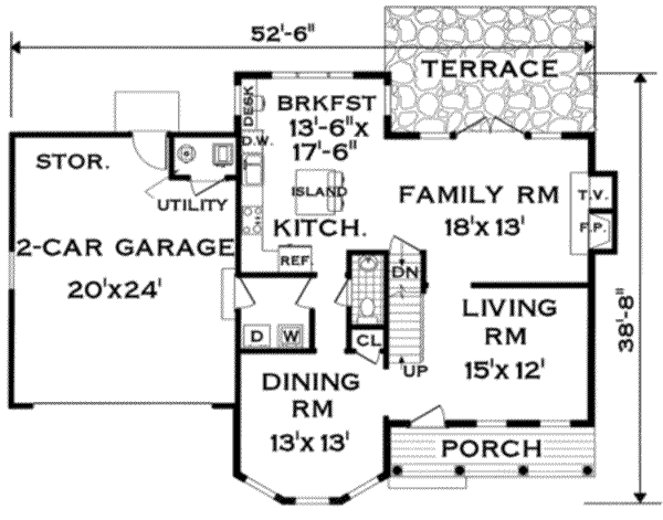 Main Floor Plan: 43-158