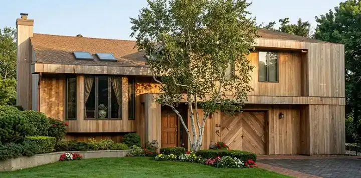 Contemporary house plans 43-159 - front exterior, 2,091 sq ft, 4 bed, 2 bath house plans | Monster House Plans