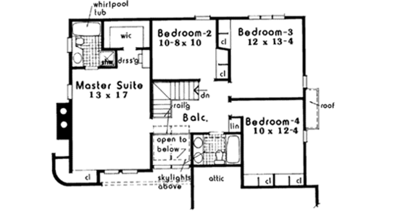 Upper/Second Floor Plan: 43-159