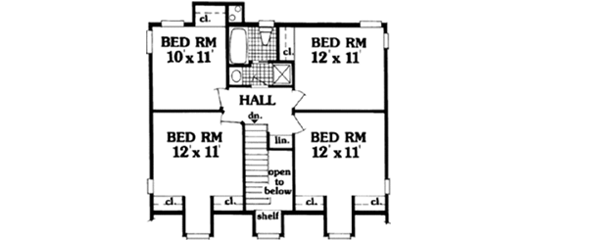 Upper/Second Floor Plan: 43-160