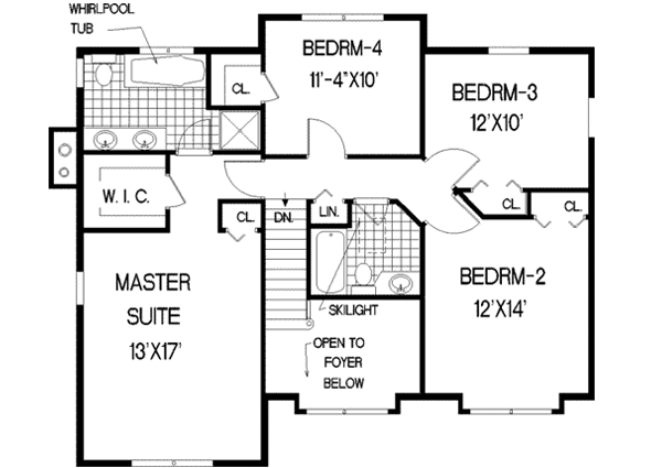 Upper/Second Floor Plan: 43-161