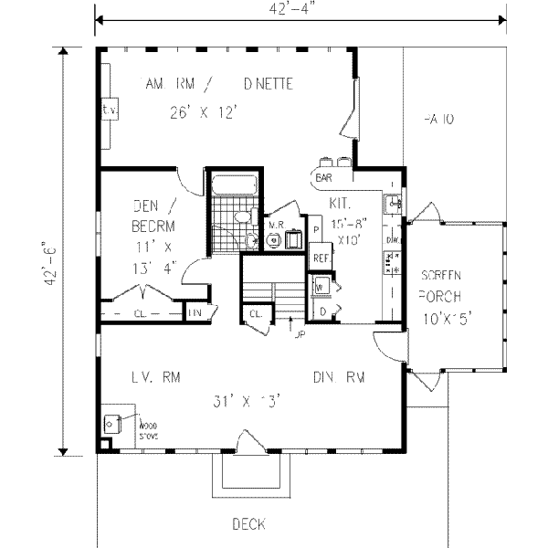 Main Floor Plan: 43-162