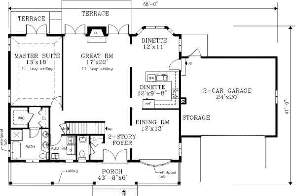 Main Floor Plan: 43-163