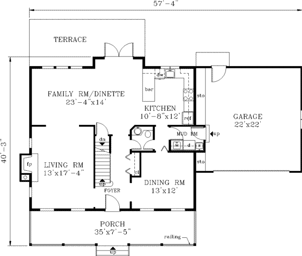 Main Floor Plan: 43-164