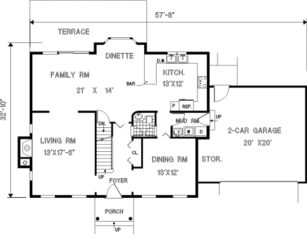 Main Floor Plan: 43-165