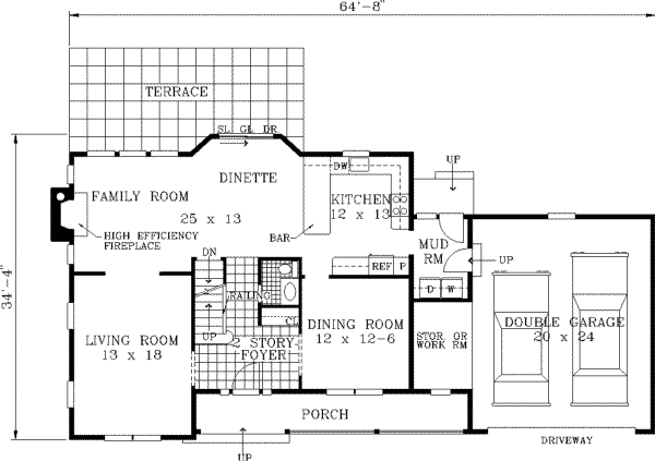 Main Floor Plan: 43-166