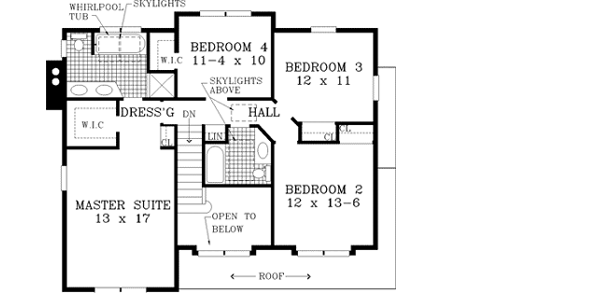 Upper/Second Floor Plan: 43-166