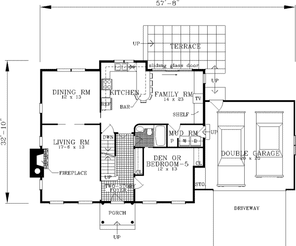 Main Floor Plan: 43-167