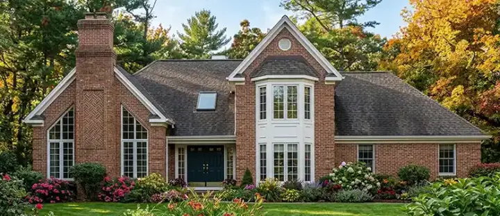 Traditional house plans 43-169 - front exterior, 2,157 sq ft, 4 bed, 3 bath house plans | Monster House Plans