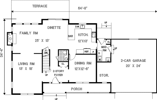 Main Floor Plan: 43-170