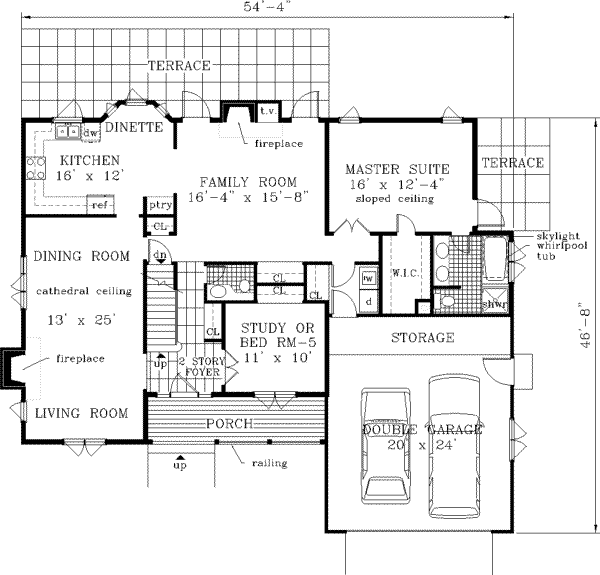 Main Floor Plan: 43-172