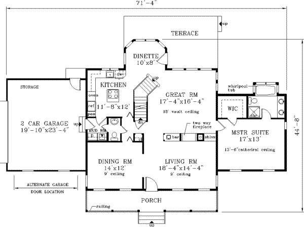 Main Floor Plan: 43-173