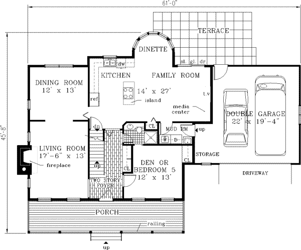 Main Floor Plan: 43-174