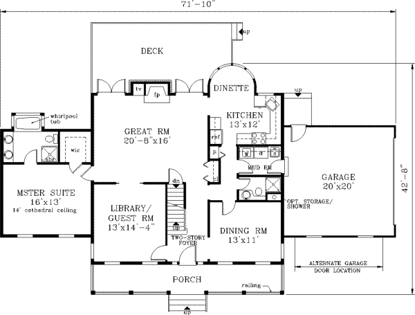 Main Floor Plan: 43-176