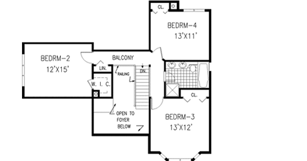 Upper/Second Floor Plan: 43-177