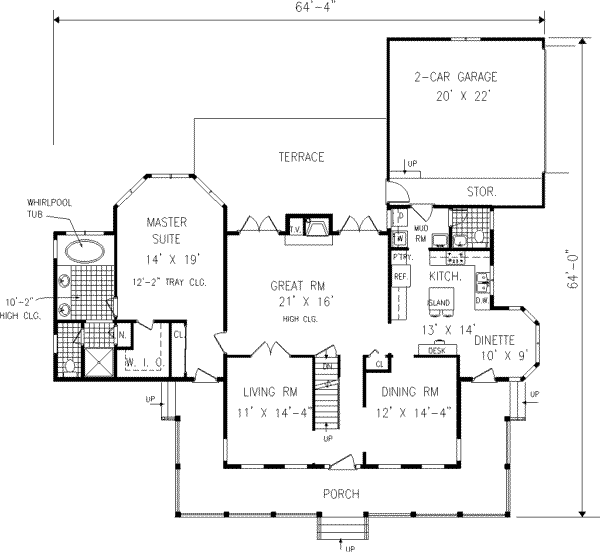 Main Floor Plan: 43-178