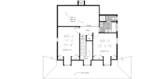 Upper/Second Floor Plan: 43-178