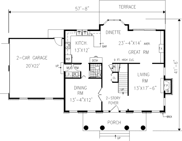 Main Floor Plan: 43-180