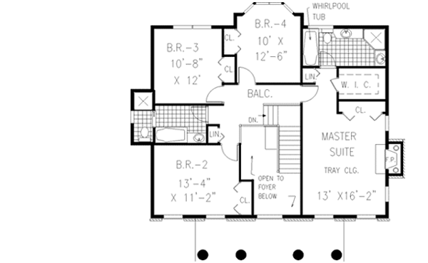 Upper/Second Floor Plan: 43-180
