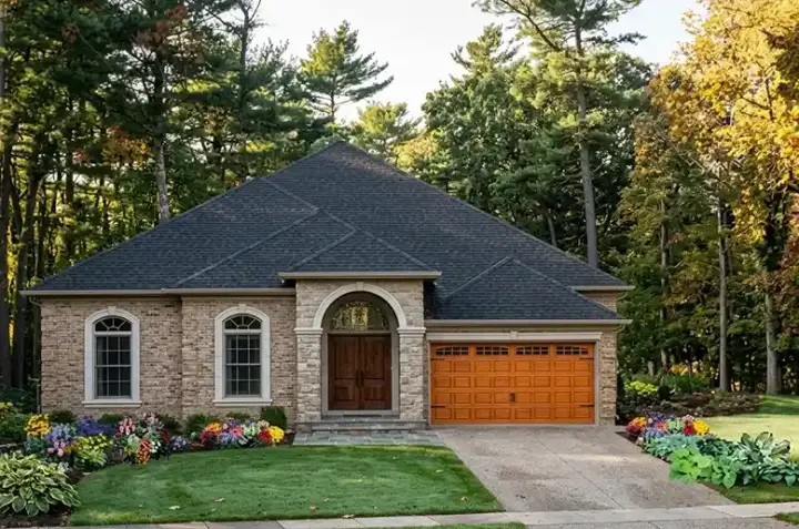 Mediterranean house plans 43-181 - front exterior, 2,266 sq ft, 4 bed, 3 bath house plans | Monster House Plans