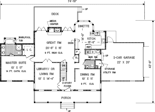 Main Floor Plan: 43-184