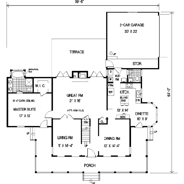 Main Floor Plan: 43-185