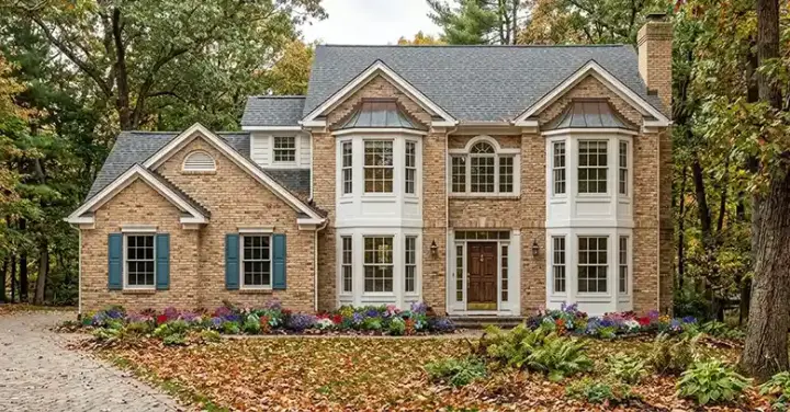 Traditional house plans 43-186 - front exterior, 2,327 sq ft, 4 bed, 3 bath house plans | Monster House Plans