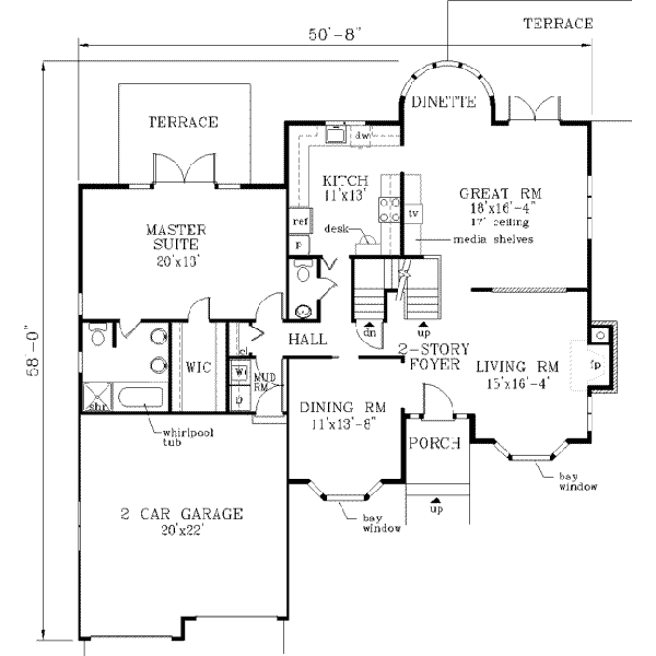 Main Floor Plan: 43-187